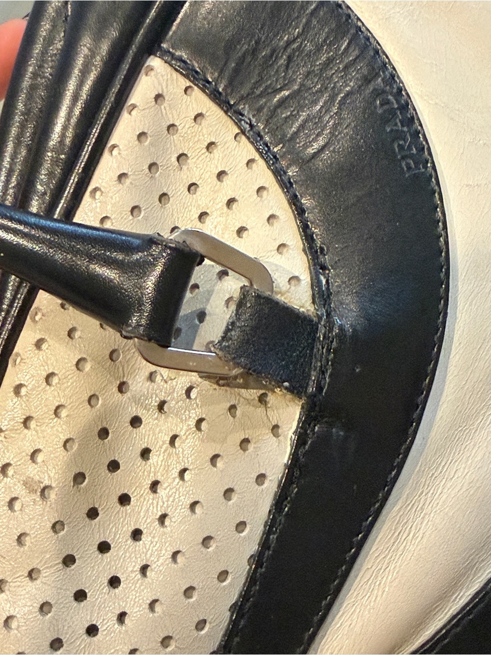 prada s/s 2000 bowling bag black & white - Picture 11 of 11